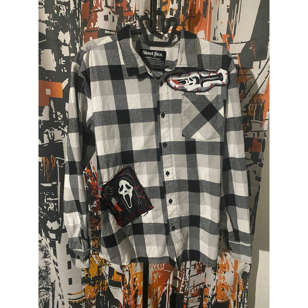 Ghostface Patch Flannel Size Medium